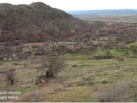 Ermənilərin viran qoyduğu Zəngilanın Qaragöz kəndi - VİDEO