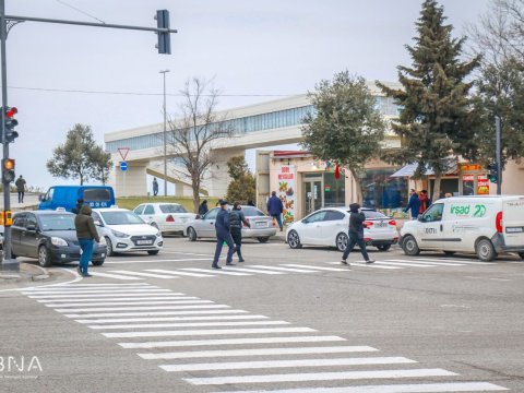 Bakıda nişanlanma xətləri svetoforla əvəz olundu - FOTOLAR 