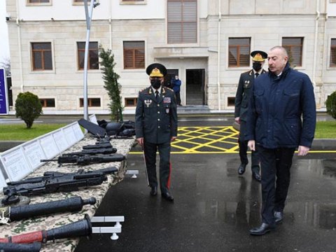 Prezident Daxili Qoşunların yeni hərbi hissəsinin AÇILIŞINDA