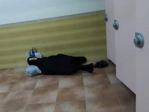 Bakıda keçiddə gecələyən qadınla bağlı açıqlama