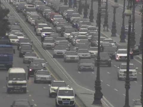 Bakının bu küçə və prospektlərində sıxlıq yaranıb - SİYAHI  