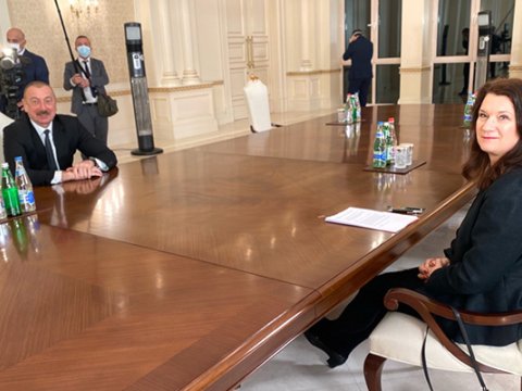 ATƏT sədri Prezidentlə görüşdən foto paylaşdı