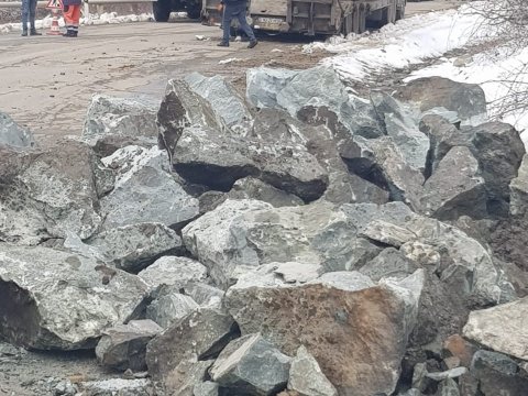 Gəncə-Daşkəsən yolu bağlandı - FOTOLAR