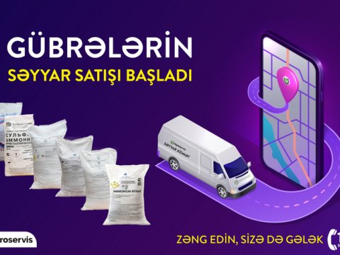Mineral gübrələrin səyyar satışına başlanıldı