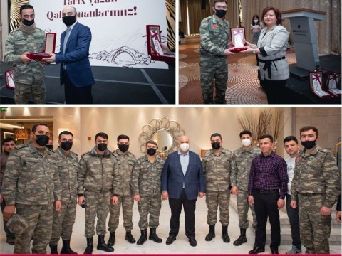 “Kapital Bank”ın rəhbərliyi müharibə iştirakçıları ilə görüşüb