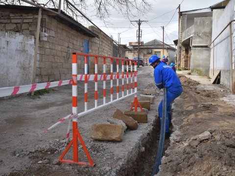 Binəqədi sakinlərin içməli su problemi həll olunur - FOTO