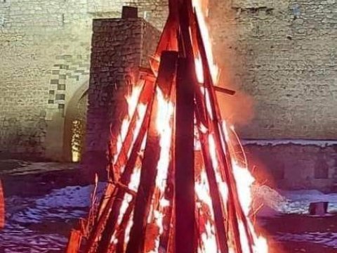 29 ildən sonra Şuşada bayram tonqalı - VİDEO
