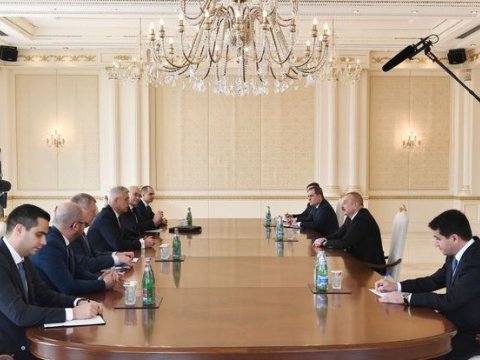 İlham Əliyev slovakiyalı naziri qəbul etdi