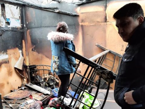 Yanmış yataqxanadakı köçkünlərə Füzuli və Ağdamda evlər təklif edildi - istəmədilər