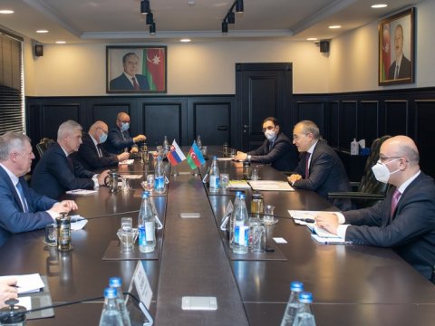 Mikayıl Cabbarov Slovakiyanın xarici və Avropa işləri nazirilə görüşüb
