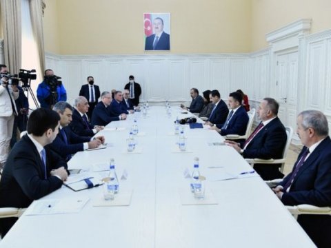 Əli Əsədov türkiyəli naziri qəbul etdi -FOTO