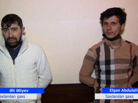 Qəbiristanlıqdan gül oğurlayanlar saxlanıldı - FOTO