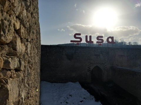 Şuşa Qalasının girişi bərpa olundu 
