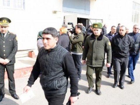 7 saylı cəzaçəkmə müəssisəsindən 14 nəfər azadlığa çıxdı
