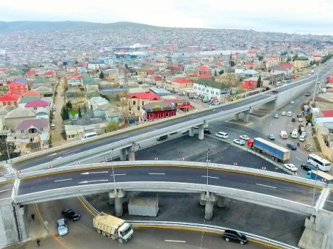 Sulutəpə dairəsində yeni yol qovşağı açıldı - FOTO
