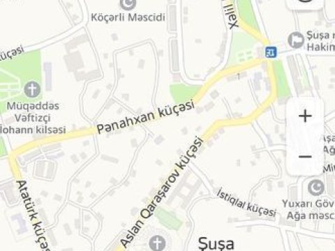 “Yandex” Şuşanın xəritəsindən erməni adlarını çıxardı - FOTO