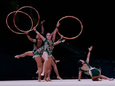 Gimnastlarımız Dünya Kubokunda ikinci yeri tutdu