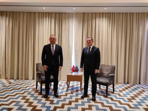 Azərbaycan və Türkiyə XİN rəhbərləri Tacikistanda görüşdülər