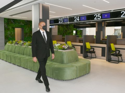 Prezident DOST mərkəzinin açılışında - FOTO