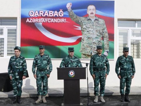 Ermənistanla sərhəddə yeni hərbi hissə fəaliyyətə başladı - FOTOLAR