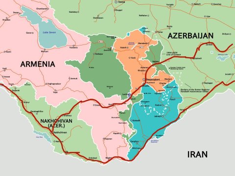 Bakını Naxçıvanla birləşdirəcək nəqliyyat dəhlizləri... - XƏRİTƏ