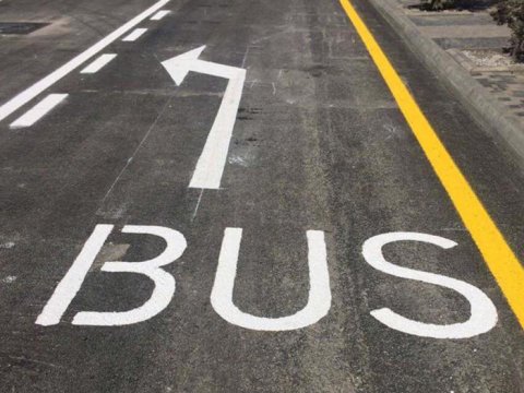 Daha 7 küçəyə avtobus zolağı çəkildi