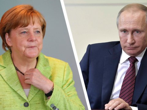 Putin və Merkel Donbasdakı vəziyyəti müzakirə etdi