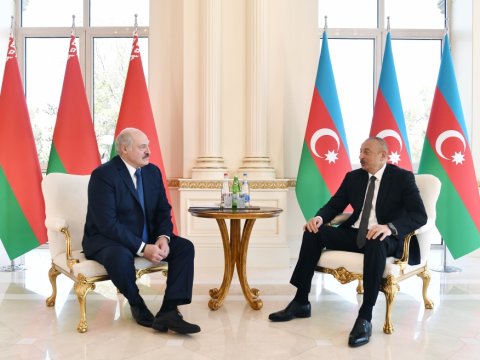 İlham Əliyevlə Lukaşenkonun təkbətək görüşü keçirilib - YENİLƏNİB