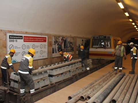Metronun “Elmlər Akademiyası” stansiyası təmir edilir