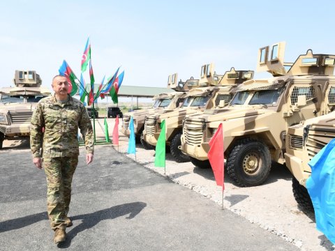İlham Əliyev Cəbrayılda hərbi hissənin açılışını etdi - FOTOLAR