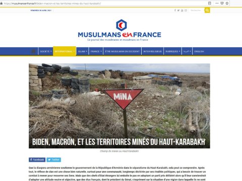 Fransa portalı: Ermənistan minaların xəritəsini Azərbaycana verməkdən imtina edir