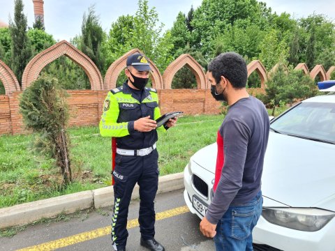 Yol polisi Samuxda reyd keçirdi - FOTO