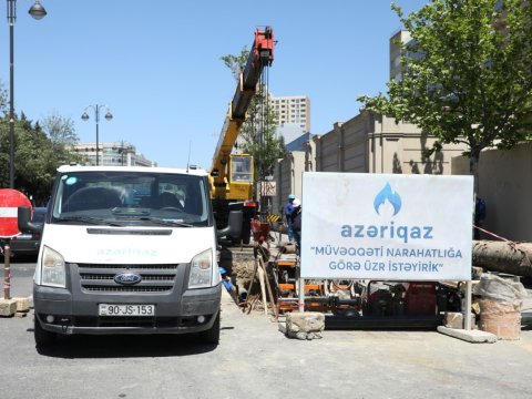 20 min abonentə xidmət göstərən xətt yeniləndi - FOTOLAR