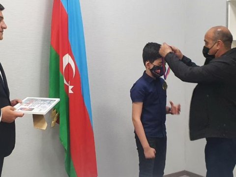 Şəhidin xatirəsinə həsr edilmiş onlayn turnirin qalibləri mükafatlandırıldı - FOTOLAR