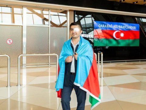Türkiyədə müalicə alan 2 qazimiz Vətənə qayıtdı - FOTOLAR