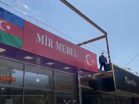Bakıda daha bir qanunsuz tikintinin qarşısı alındı - VİDEO