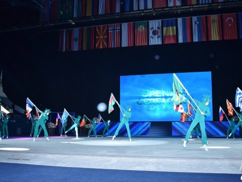 Bakıda bədii gimnastika üzrə dünya kuboku yarışlarının açılışı olub