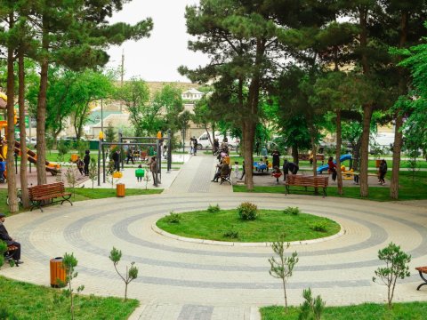 Xətaidə Milli Qəhrəmanın adını daşıyan park yenidənqurmadan sonra - FOTOLAR