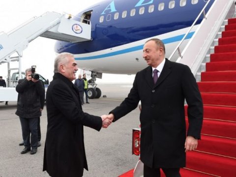 İlham Əliyev Naxçıvanda səfərdədir