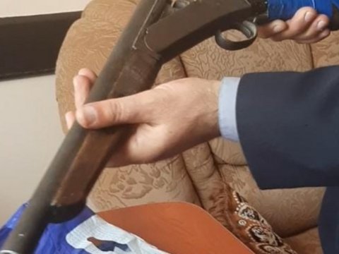 Hacıqabul sakininindən narkotik maddə və tüfəng götürüldü