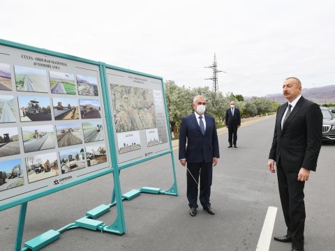 Prezident Culfa-Ordubad avtomobil yolunun AÇILIŞINDA