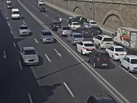 Heydər Əliyev prospektində yol qəzası...