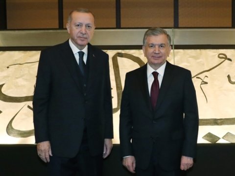 Ərdoğan özbək həmkarı ilə müzakirələr apardı