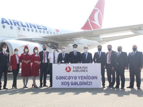 “Türk Hava Yolları” Gəncəyə və Naxçıvana uçuşları bərpa etdi