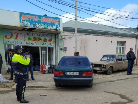 Goranboyda dayanma-durma qaydalarını pozanlar cərimələndi - FOTO