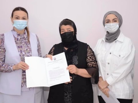 Qənirə Paşayeva Tovuzda şəhid ailələri ilə görüşdü - FOTO