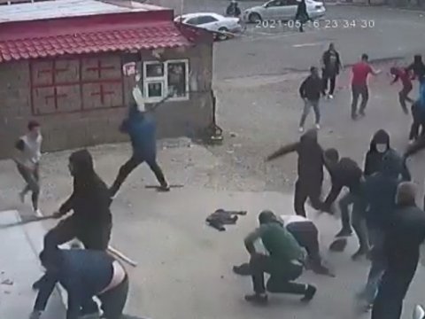 Gürcüstanda azərbaycanlılarla svanlar arasında kütləvi dava - VİDEO