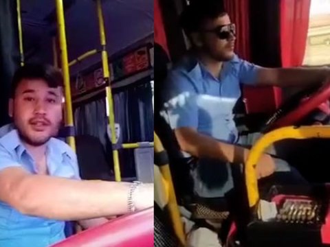 Bakıda marşrut sürücüsündən təhlükəli hərəkət - VİDEO