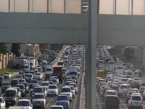 Bakının əsas yollarında tıxac var - FOTOLAR