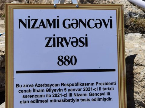 Kəpəz dağ silsiləsində Nizami Gəncəvi zirvəsi təsis olunub - VİDEO